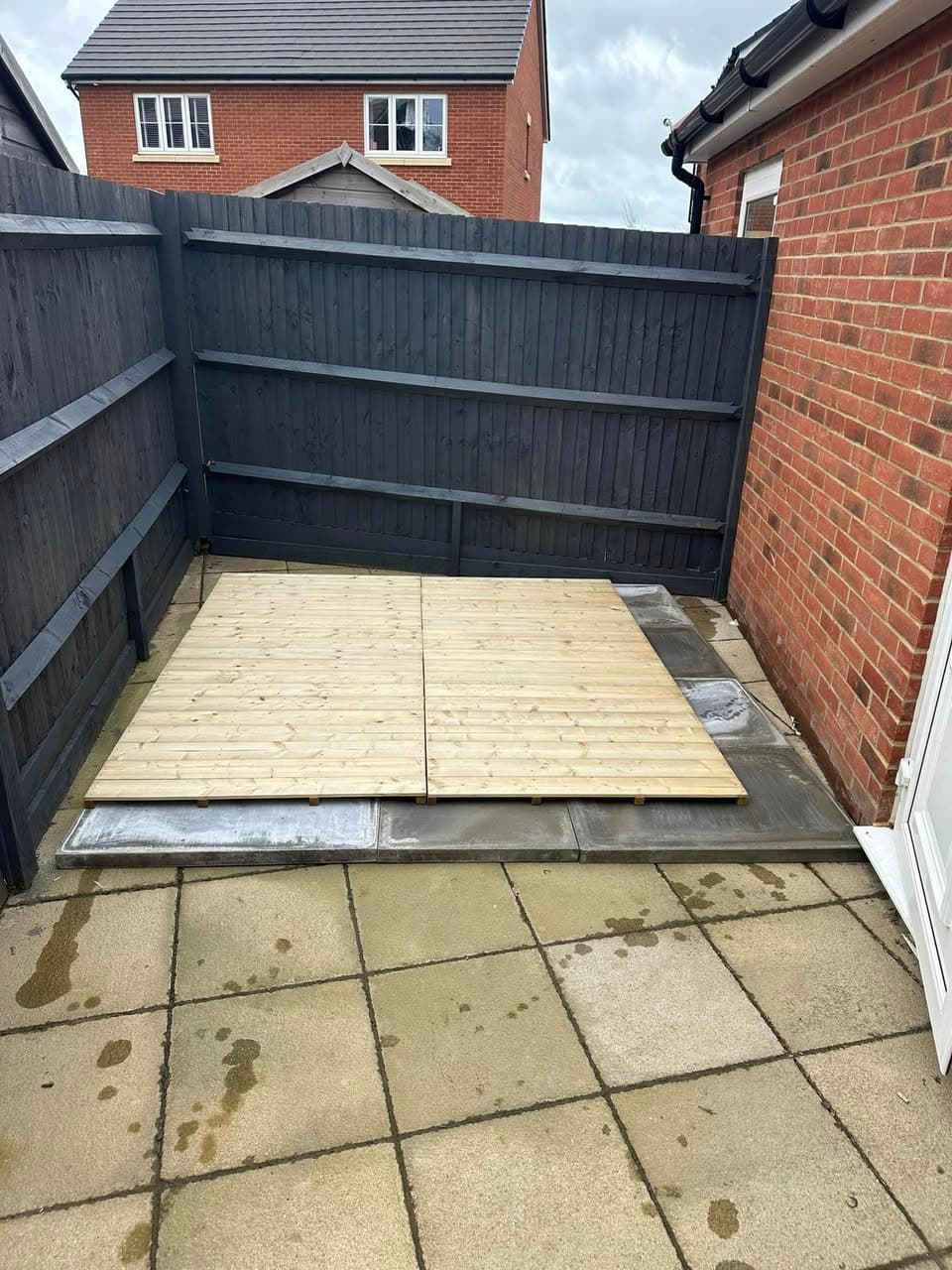 Garden Shed Build — before