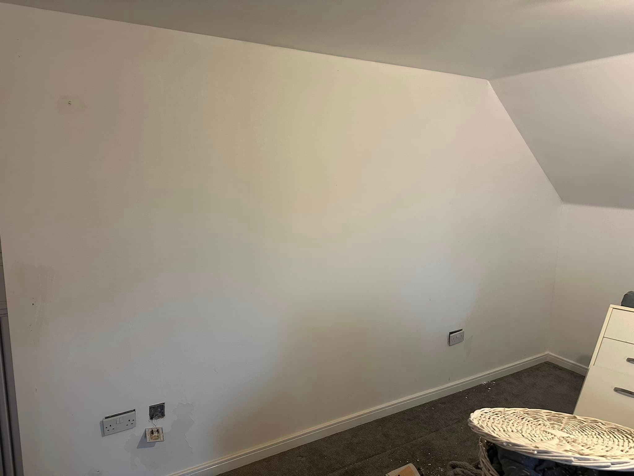Panelled Feature Wall — before